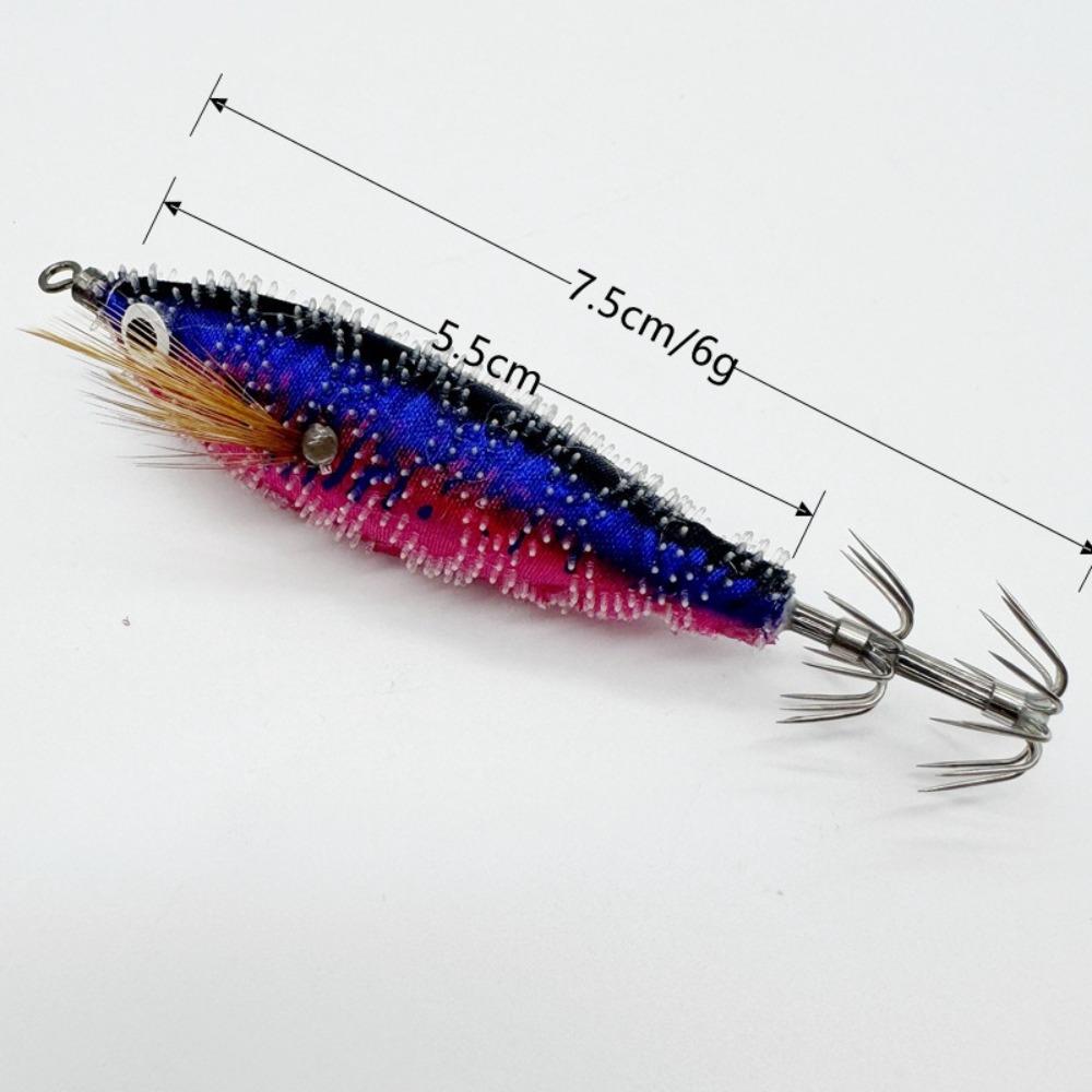 Simulation Wood Shrimp Lures Lifelike Octopus Lure 2025 Squid Hook