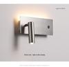 Italian Minimalist Bauhaus-Style Rotatable Wall Lamp with Switch for Bedroom
