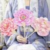 Peony Fan - Tang Style Hanfu Photo Prop, Chic Luoyang Souvenir for Tourists