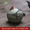 Ceramic Frog Tea Pet Cute Tea Set Ornaments Tea Set Accessories Spray Water Frog Tea Pet Heat Expansion Andcontraction Principle