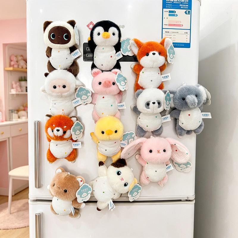 Magnete da Frigorifero Cartoon Panda con Peluche per Decorazione Camera dei Bambini