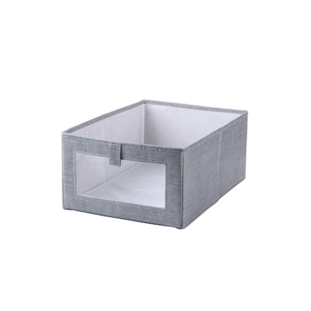Foldable Non-woven CD Storage Box Foldable Bins Kids Toys Wardrobe Clothes Organizers Cosmetics Storage Basket Laundry Basket