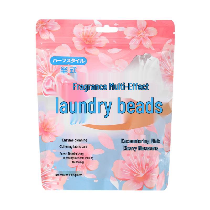 Half-Dose Scented 3-in-1 Laundry Pods with Scent Booster & Mite Removal for Deep Cleaning