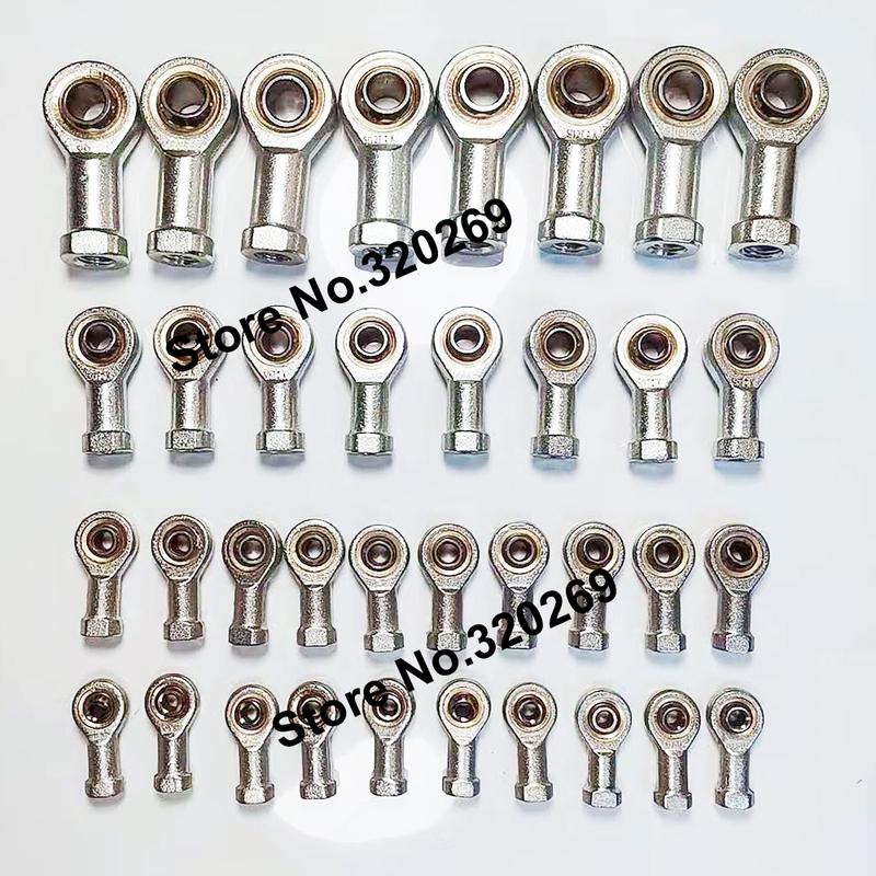 10PCS M5 M6 M8 M10 M12 Female Oscillating Right Left Thread Fish Eye Rod End Joint Machine Ball Bearing