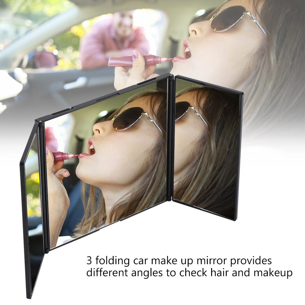 Vikbar Sminkspegel Bil Bil Interiör Solskydd Lättmonterad Dekorativ Accessoar