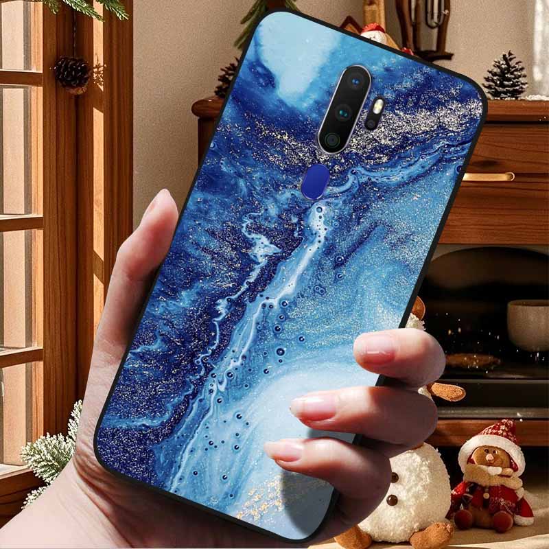 For OPPO A5 2020 Cases A9 2020 Marble Soft TPU Silicone Phone Covers For OPPO A9 2020 Case Fundas Bumper for OPPOA5 A 9 2020 Cat