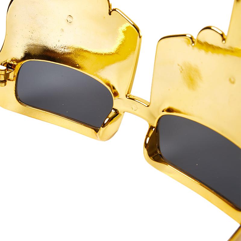 Creative Vertical Evening Glasses with Middle Finger, Decorative Props, Funny Sunglasses