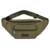 Men's Work Close-fitting Fanny Pack Wear-resistant Canvas Crossbody Mobile Phone Change Cashier Fanny Pack Shoulder Portable Multi-layer Bag
