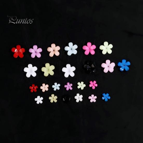 1 Box 3D Flower Nail Charms Multifunctional 12 Grid Design Phone Cases DIY Crafts Nail Art Supplies for Women