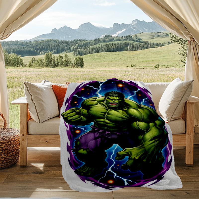 Hulk Power Print Flannel Blanket, Soft Warm Lightweight Throw Blanket for living Room,Sofa Bed Camping office