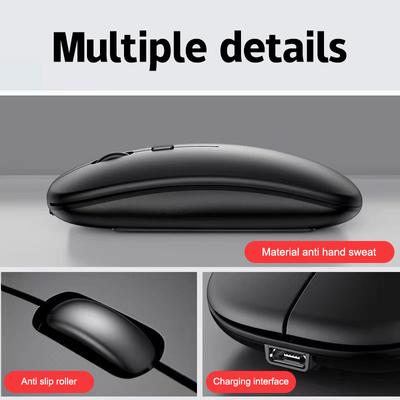 Tragbare Drahtlose Maus Bluetooth-Kompatibel 2,4 GHz Dual-Modi Computer Drahtlose Mäuse Leise Für PC Xiaomi Pad Laptop Macbook