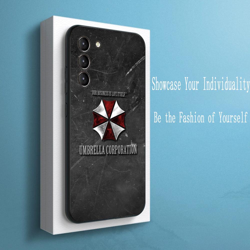 Evil Umbrella cool pattern design ins Phone Case For Samsung Galaxy S25 S24 S23 S22 S21 S20 Plus Ultra Note20 Soft Black