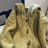 Autumn Women's  Hooded Cardigans Women Pure Vintage Gentle Soft Leisure Streetwear Students Young Simple Sweaters Korean Style