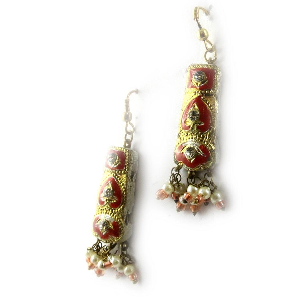 Les Trésors De Lily [B8574] - Šperkový set 'Palanquin' Červeno-Zlatý