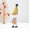NORDIKA nisse Jul Trädocka Tomte som Håller Halmprydnad av Jule Hygge
