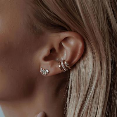 European and American Stainless Steel Ear Clips Without Ear Holes Niche Ear Bone Clips Titanium Steel Earrings
