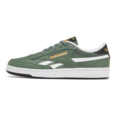 Club C Retro Color Block Cushioning Durable Low-Top Sneakers Unisex Sneakers Green White 100075032