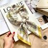 Versatile Faux Silk Small Square Scarf - Elegant Neck Accessory for Spring and Summer