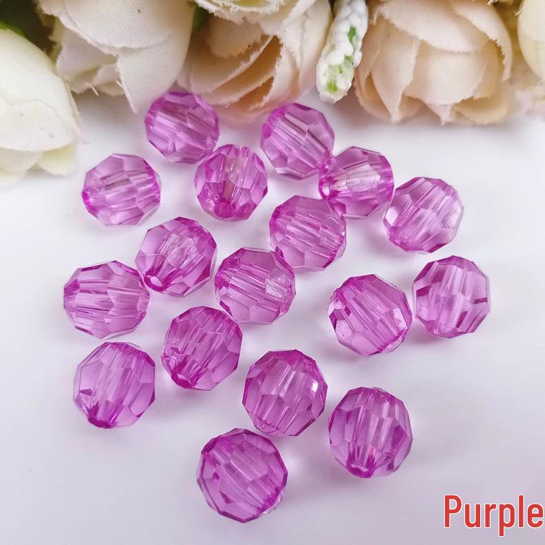 10MM Transparent Acrylic Corner Beads: DIY Handmade Curtain Ornaments, Imitation Crystal and Colored Loose Beading Materials