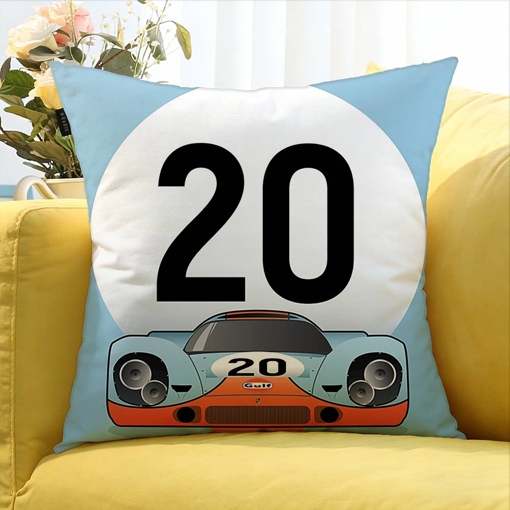 Gulf Car Logo Various Sizes Square Pillow Case For Car Home Bedchamber Decor