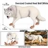 Heart-Shaped Children's Cognitive Toy: Roaring Tibetan Wolf Model Ornament