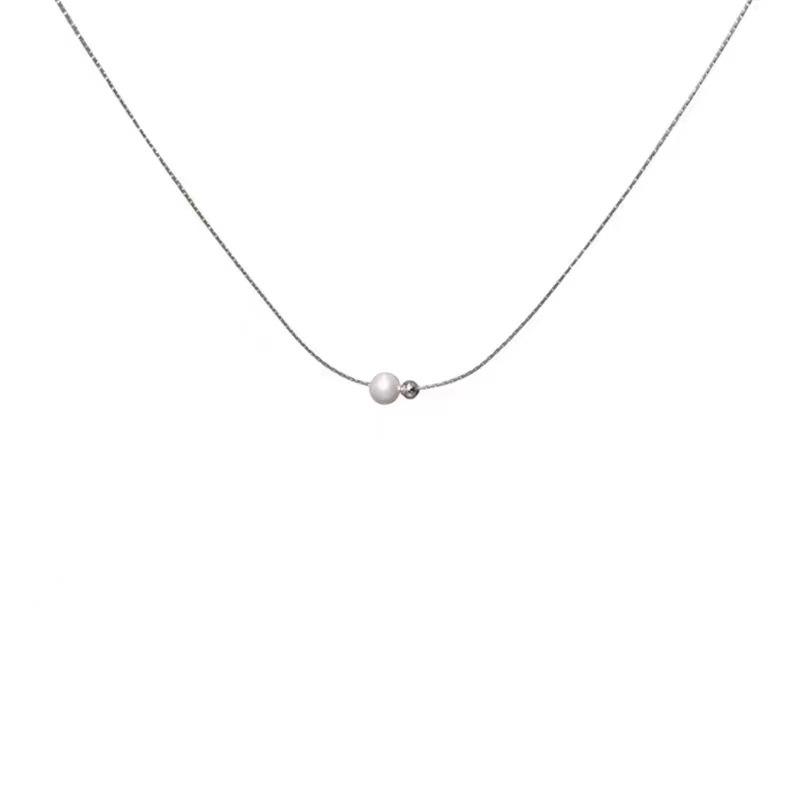 

Exquisite and minimalist pearl necklace New Internet celebrity ins Niche design Clavicle chain Temperament Versatile