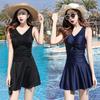"2024 Women's Large Slim Backless Beach Swimsuit: Fashionable, Sexy, and Breathable Dress Style"