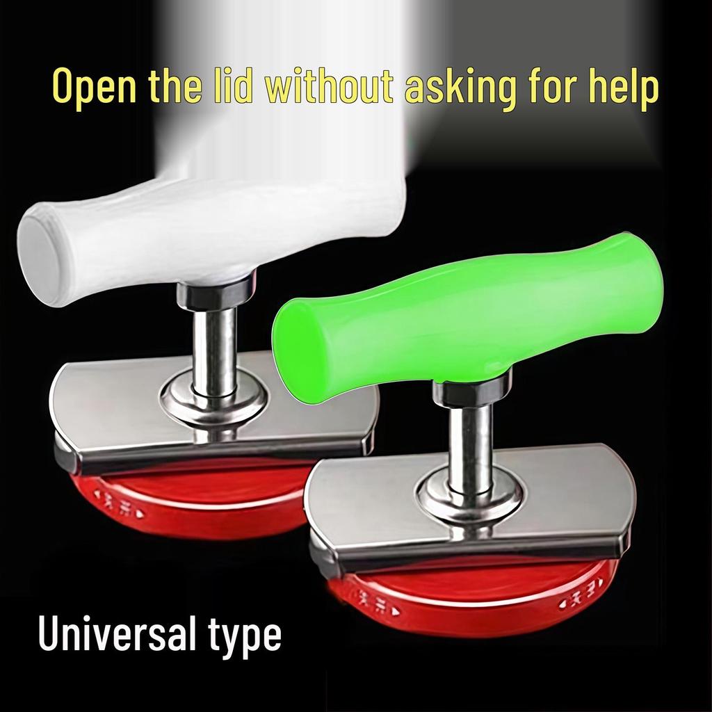 Stainless Steel Twist-Off Lid and Bottle Opener: Easy Grip for Jars and Cans