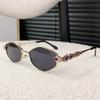 Polygon Metal Sunglasses For Men And Women Uv400 Sun Protection Fashion Outdoor Travel