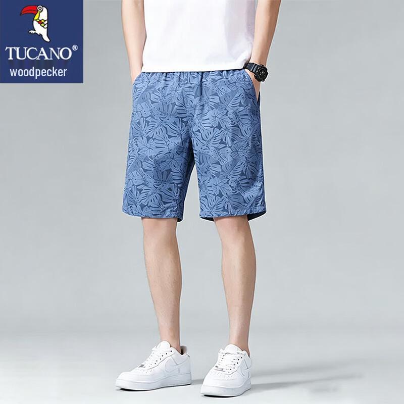 TUCANO Men s Summer Cotton Loose Straight Shorts 3XL