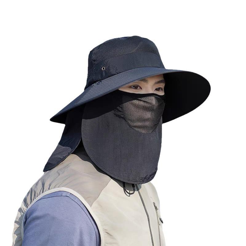 Summer Outdoor Breathable Sun Hat Men'S And Women'S Sun Protection Hat Uv Protection Sun Hat Big Brim Mountaineering Hat Bucket Hat