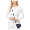 Michael Kors Floral Print Flap Solid Color Letter Logo Leather Crossbody Bag Women Bags Blue 32T8GF5C3Y-ADMIRAL