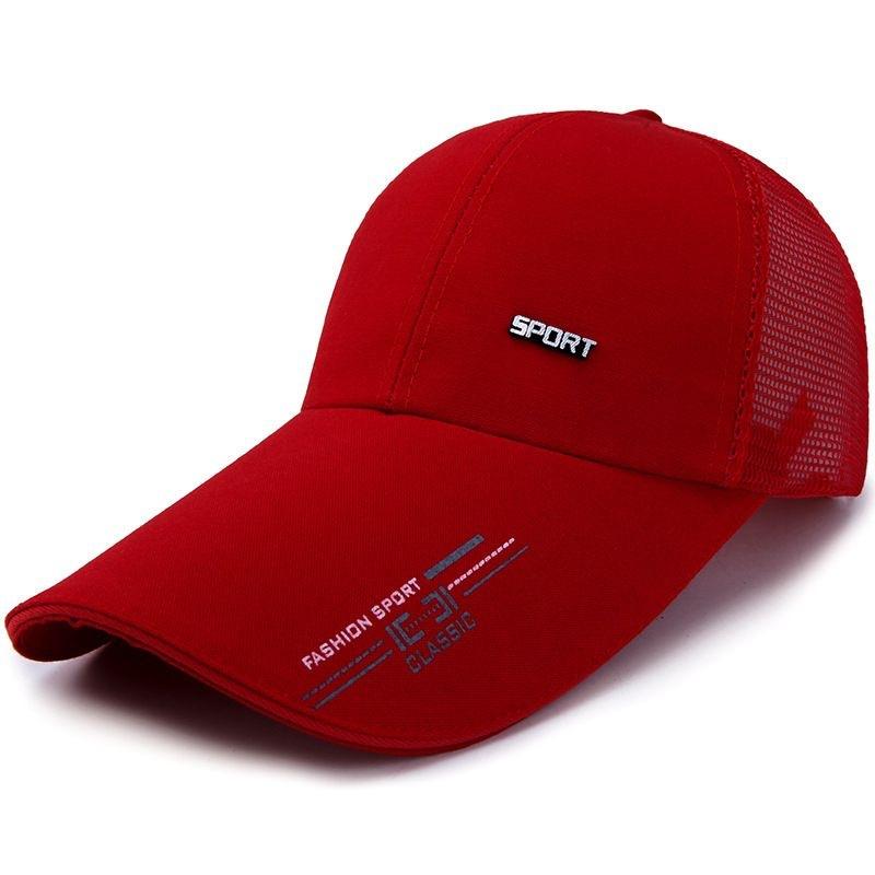 Hat Men's Spring and Summer Peaked Cap Korean Style Fashion Casual Versatile Outdoor Baseball Cap Breathable Mesh Hat Sun Protection