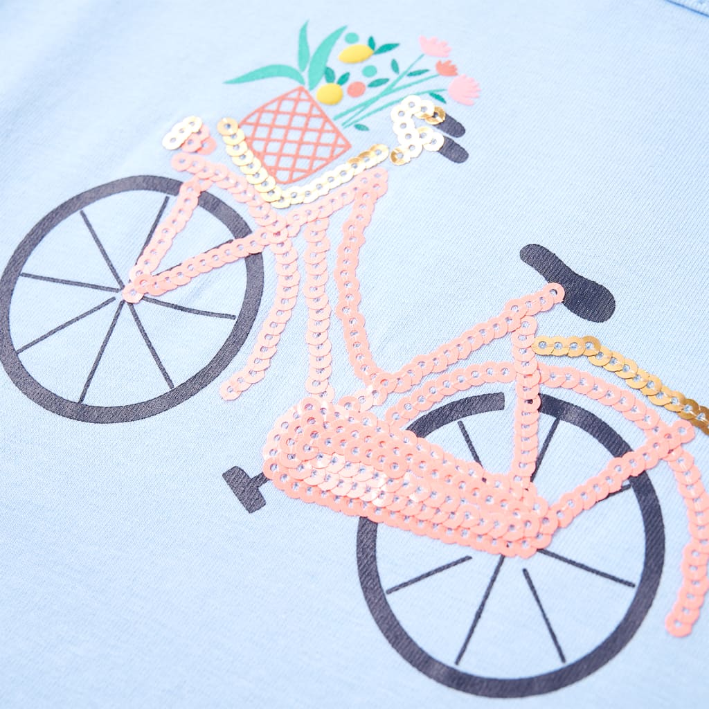 Kids T shirt Light Blue Size 128