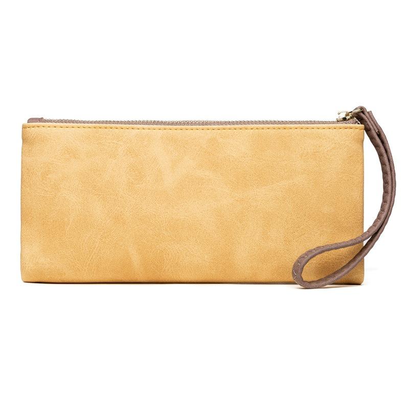 Frosted Retro Women's Wallet Card Bag Multifunctional Handheld Long Handbag