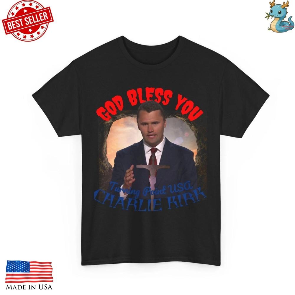 Charlie Kirk Tribute Shirt USA Freedom Quote Patriotic Reprint Tee Unisex T-Shirt XXL