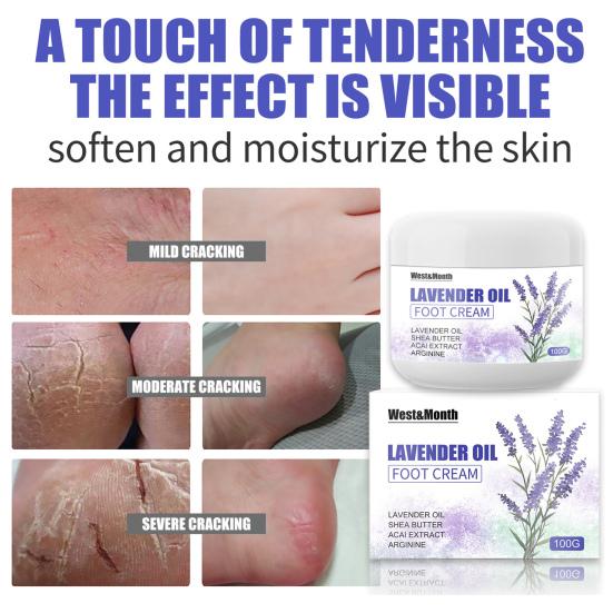 100g Pedicure Gel Easy To Use Nourishing Plant Extracts Lavender Oil Foot Cream for Beauty