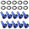 MUQZI Sports Accessory 10 Set Adjustable Fishing Rod Hook Keeper Rubber Rings Lure Bait Jig Holder