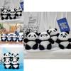 Adorable Plush Panda Keychain Super Soft Short Plush Stuffed Toy Bag Charm