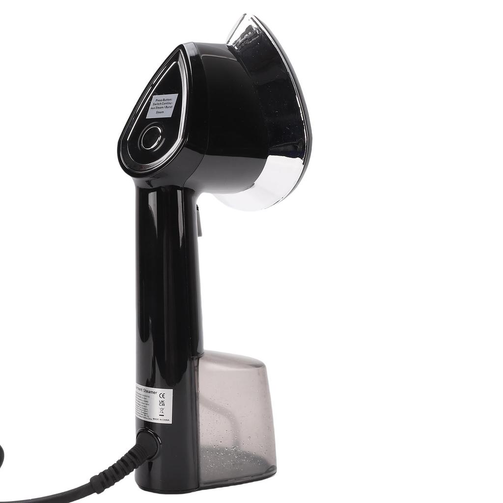 1500W Portable Handheld Steam Iron for Clothes Garment Fabric Wrinkles Remover 250ML Water for Home Travel Black