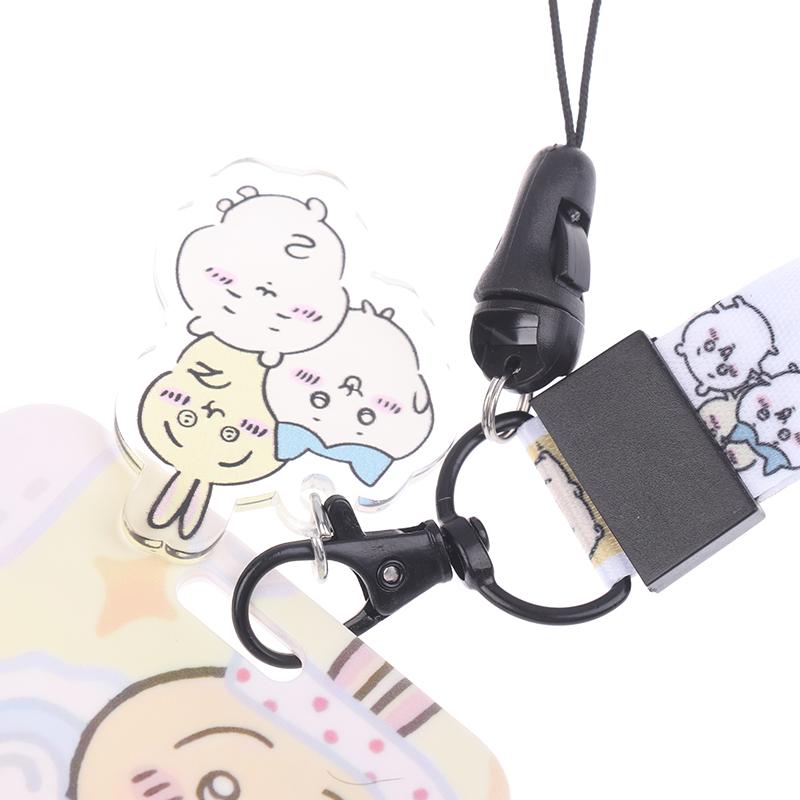 Cute Cartoon Neck Strap Lanyard Card Cover For Student Id Card Teacher Strap Badge Holder Photo Card Diy Hang Rope Keyring
