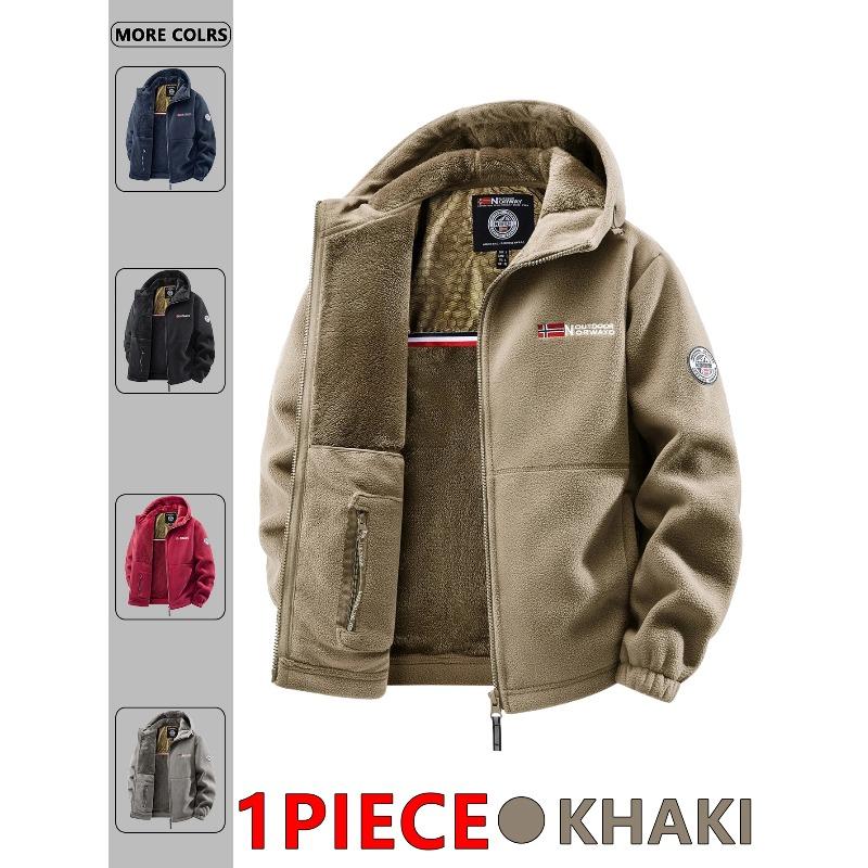 Men's Autumn and Winter Outdoor Hooded Jacket, Suitable for Daily Wear At Home, for Travel, Parties, Commuting, Outdoor Fashion Versatile
