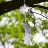 Japanese Style Cherry Blossom Wind Chimes Romantic Flower Blossom Small Wind Bells Decoration Home Glass Japan Styles Pendant