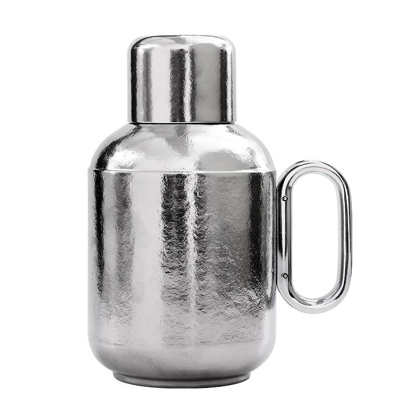 High-End 2026 Pure Titanium Stewed Tea Pot & Large Capacity Thermos Cup Set