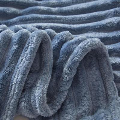 New Double Sided Warm Blanket Skin-Friendly Warm Conditioning Quilt Breathable Solid Color Bunny Blanket