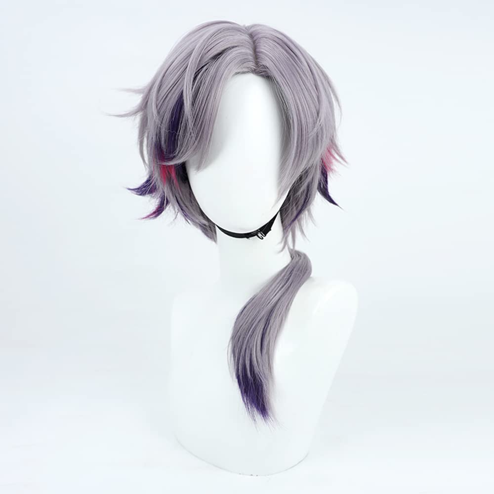 Fuwa Minato Cosplay Wig, Purple Loin Gradient, Heat-Resistant, Perfect for Halloween Costumes, Cosplay, and Photography (Type C)