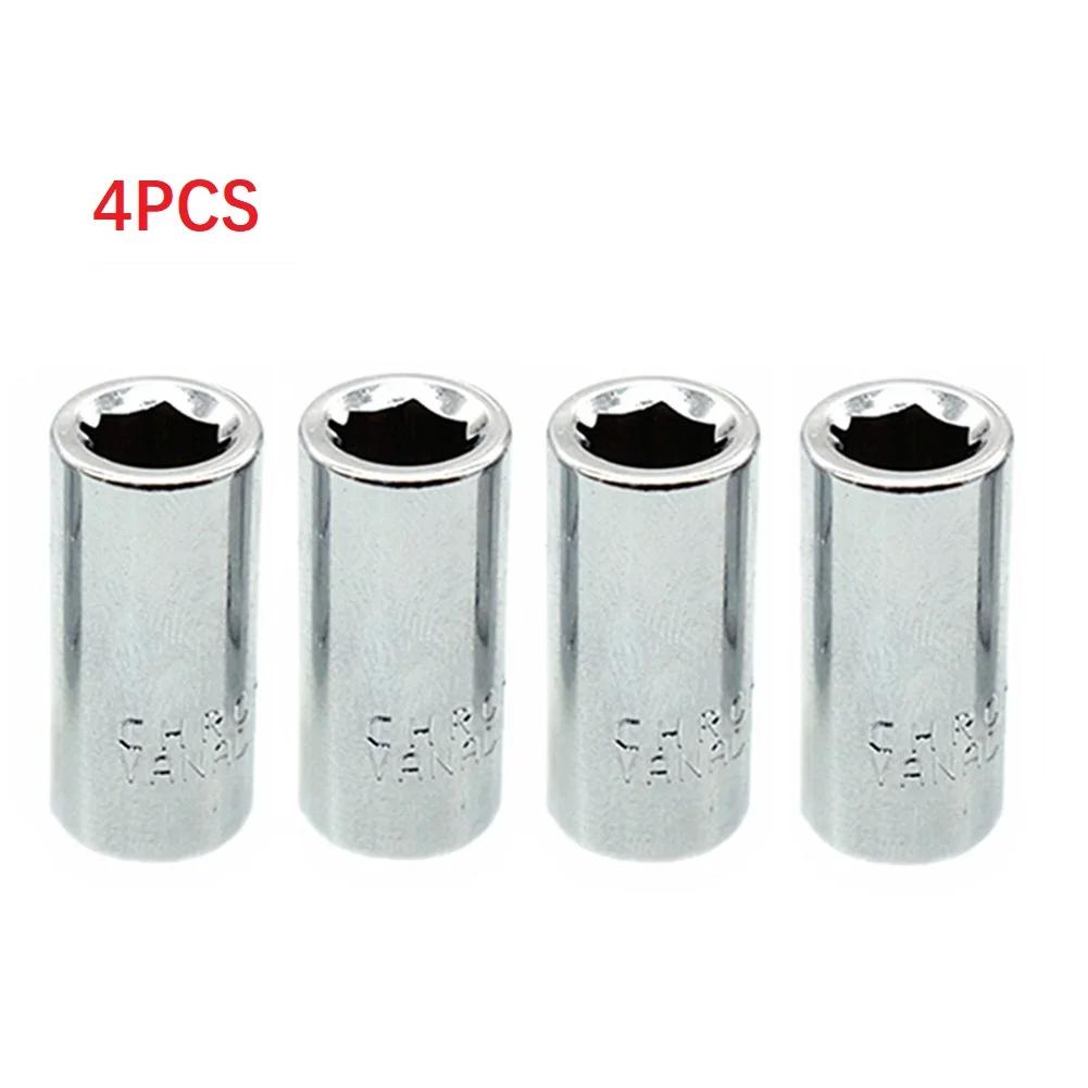 1/4pcs 1/4 Ratchet Socket Adapter Universal Socket Hex Bit Holder Converter Wrench Hand Tools Set Repair Tools