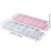 12 Grid Nail Tip Storage Box, False Tips Case with Printed Marking, Jewelry Rhinestone Bead Organizer Container