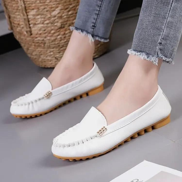 fashion Casual Pring Autumn Loafer Slips Soft Round Toe Denim Flats Jeans Plus Size Zapatillas Deportivas De Mujer Luxury Shoes Women