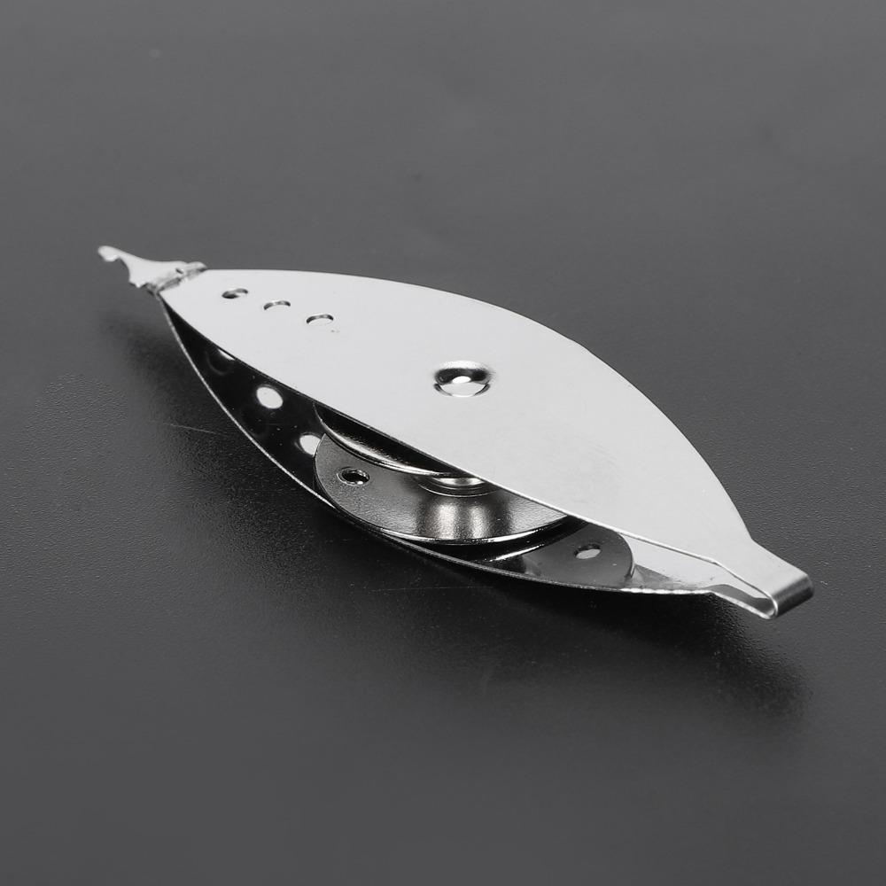 2Pcs Silver Tatting Shuttle Iron Sewing Accessory Durable Knitting Tool Weaving Machine Use